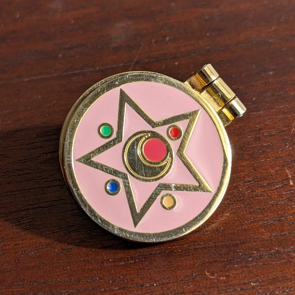 Sailor Moon Transformation Compact Enamel Pin